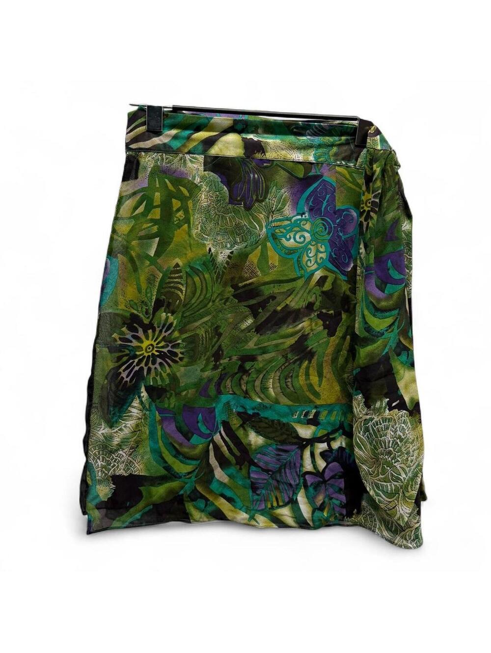 Green Wrap Skirt
